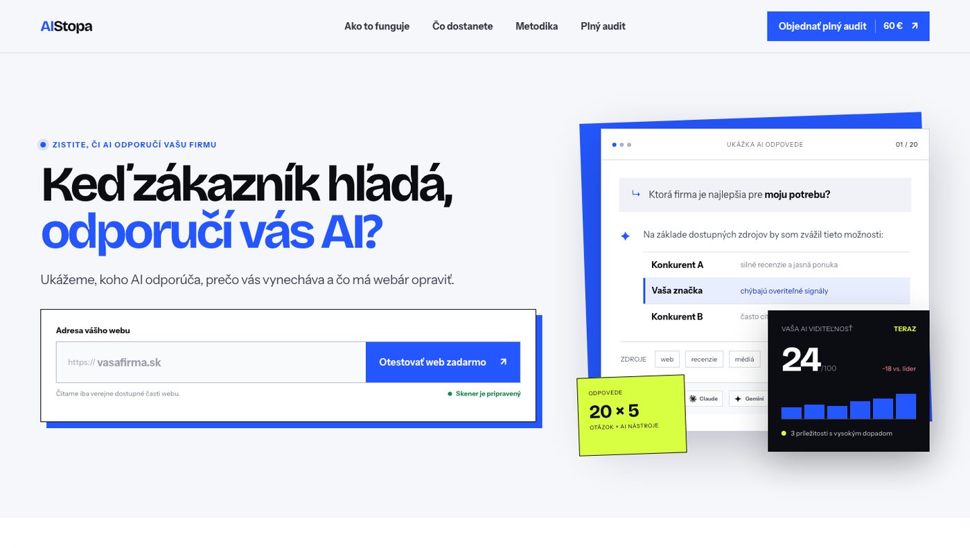 Web aistopa.sk