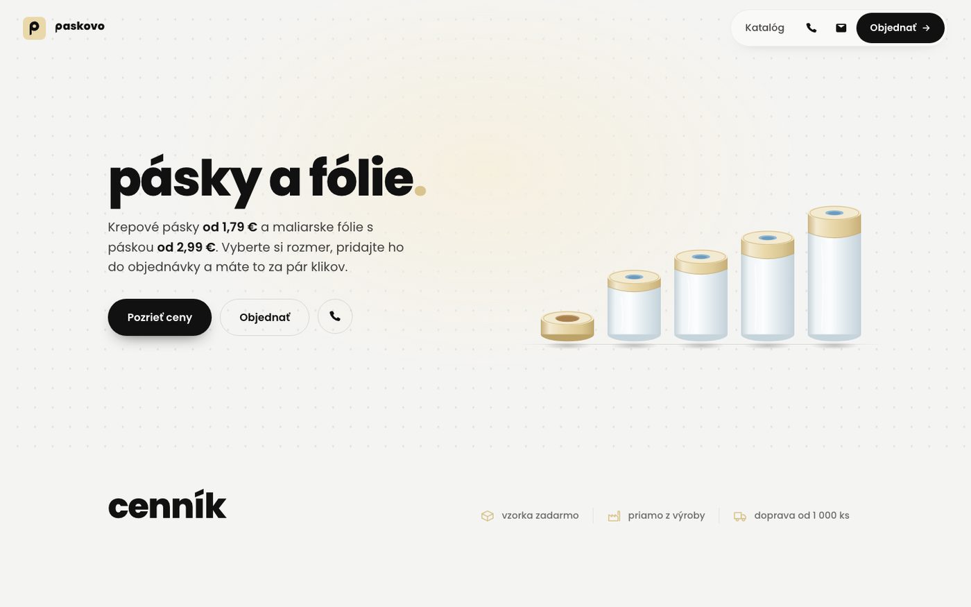 Web paskovo.sk